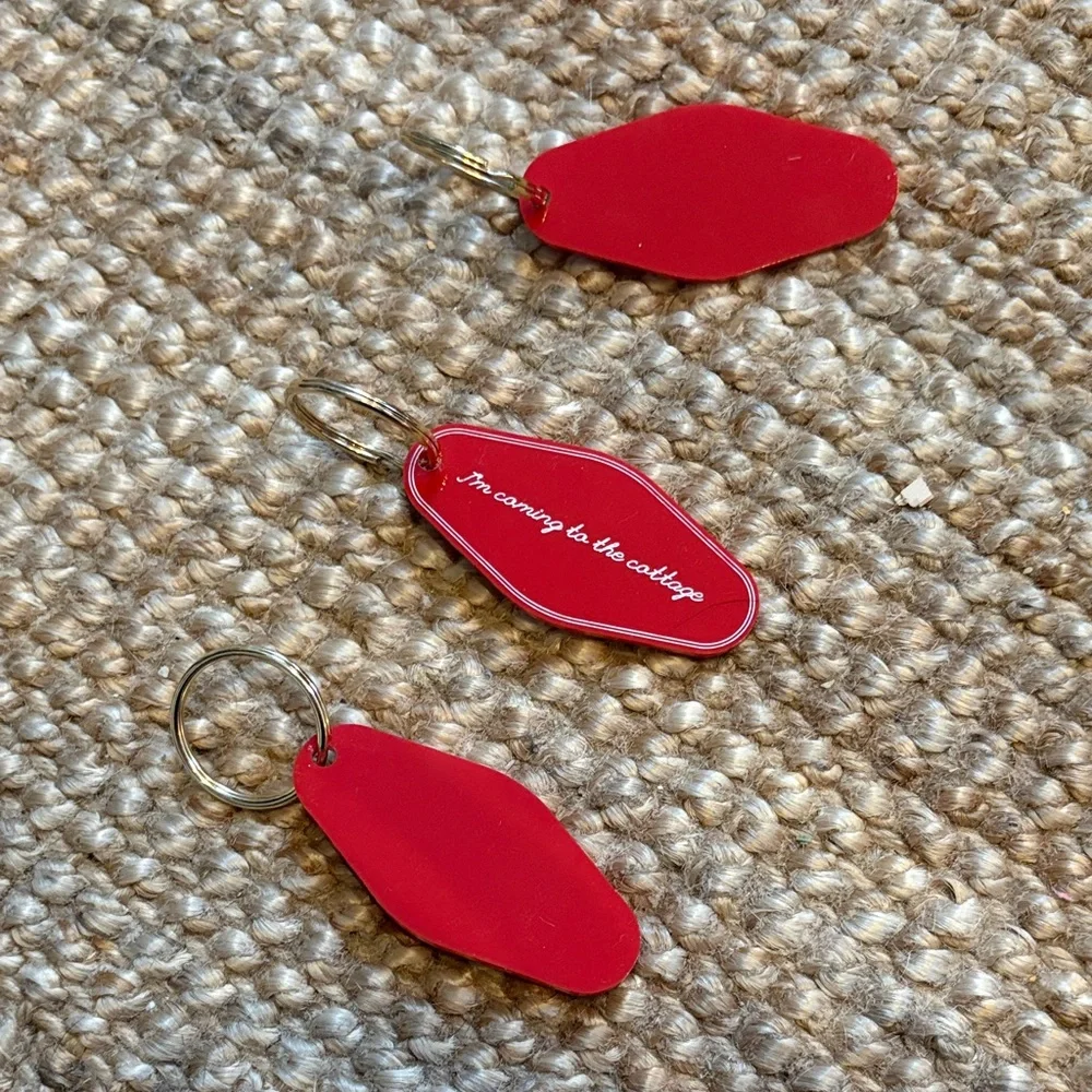 Heated Rivalry Red Keychain Set
